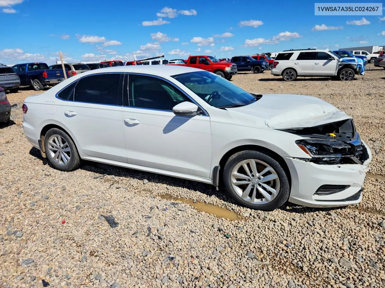 2020 VOLKSWAGEN PASSAT VIN 1VWSA7A35LC024267 — фото 4