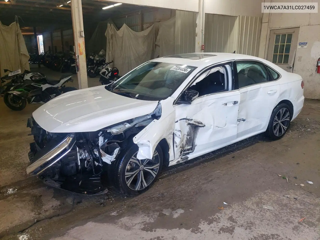 VOLKSWAGEN PASSAT 2020, VIN 1VWCA7A31LC027459