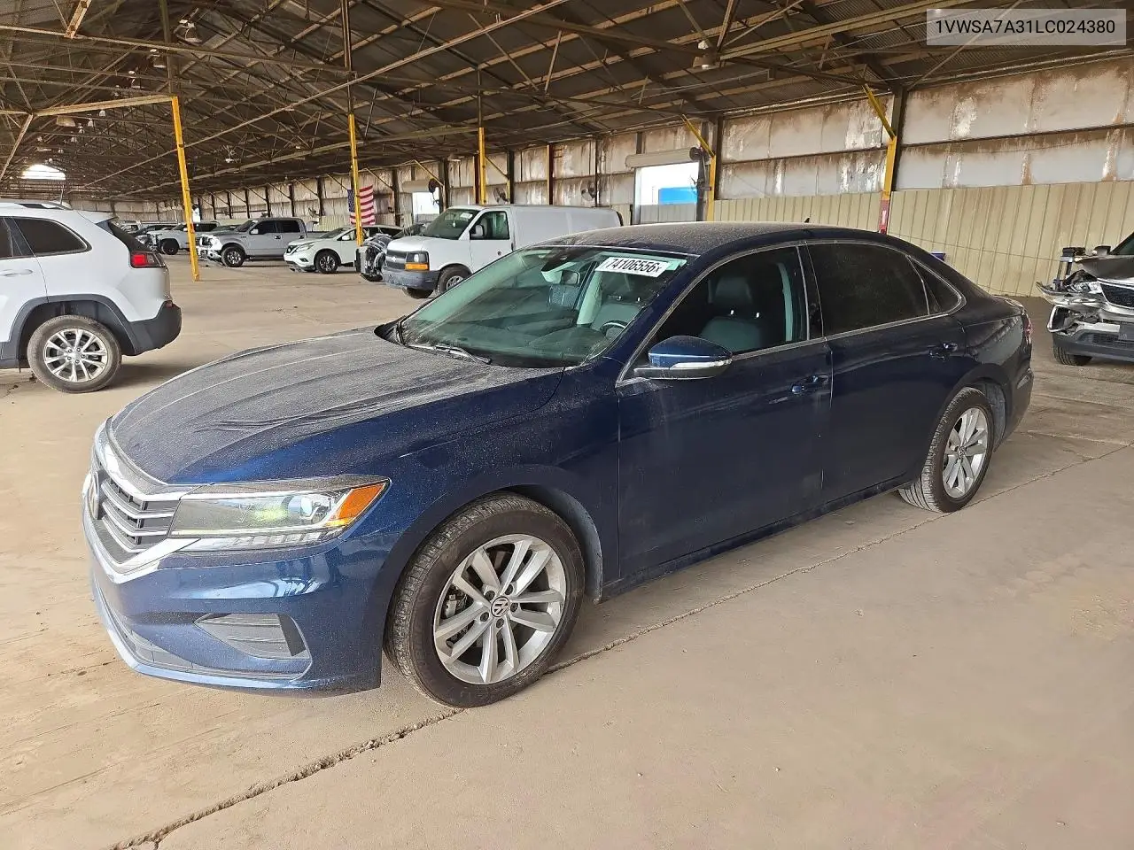 VOLKSWAGEN PASSAT 2020, VIN 1VWSA7A31LC024380