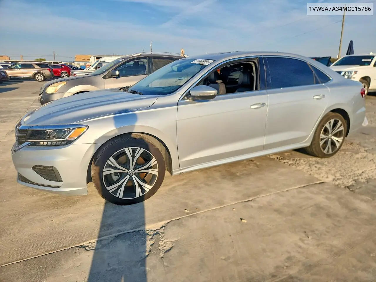 VOLKSWAGEN PASSAT 2021, VIN 1VWSA7A34MC015786