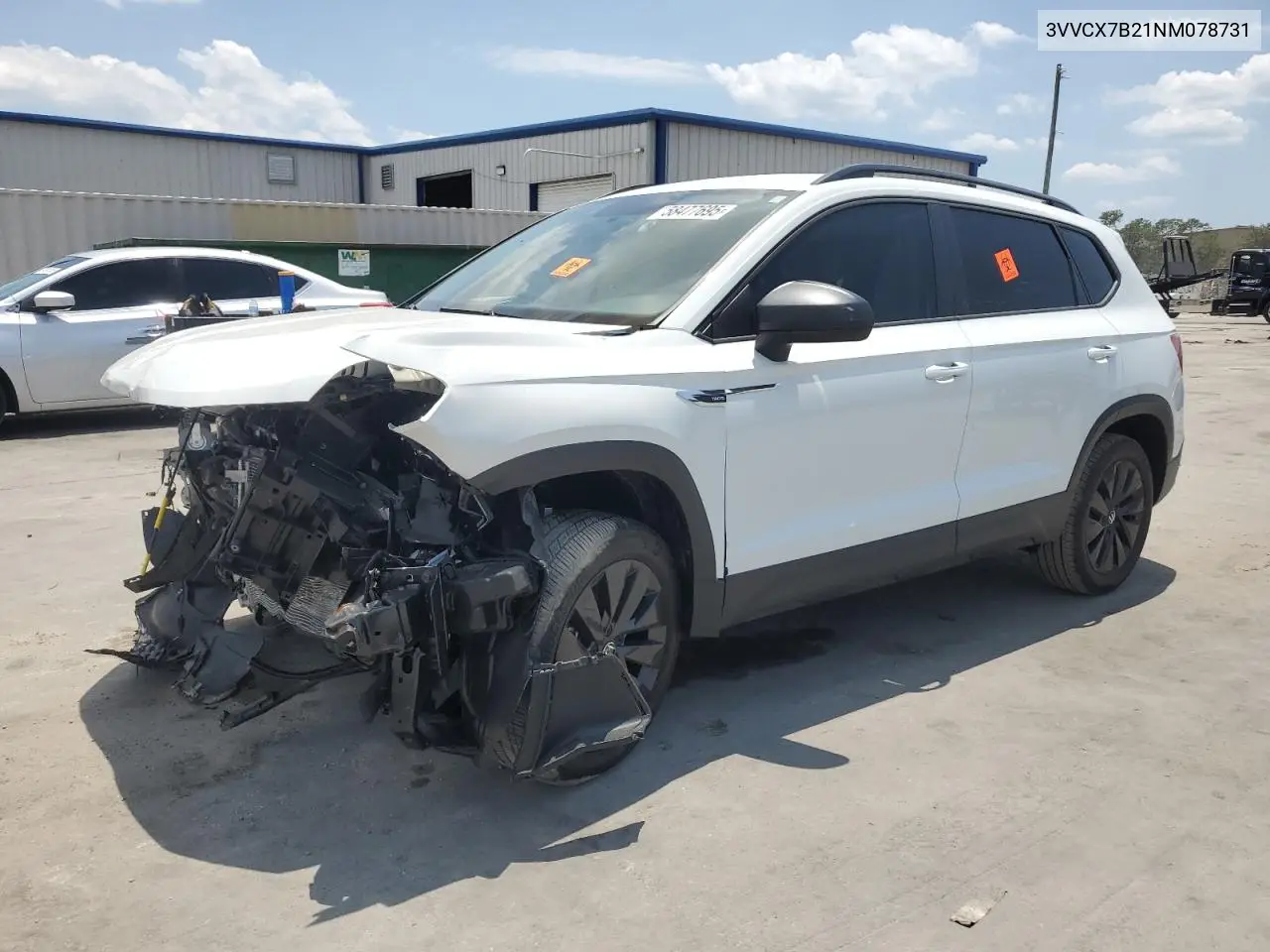 VOLKSWAGEN TAOS 2022, VIN 3VVCX7B21NM078731