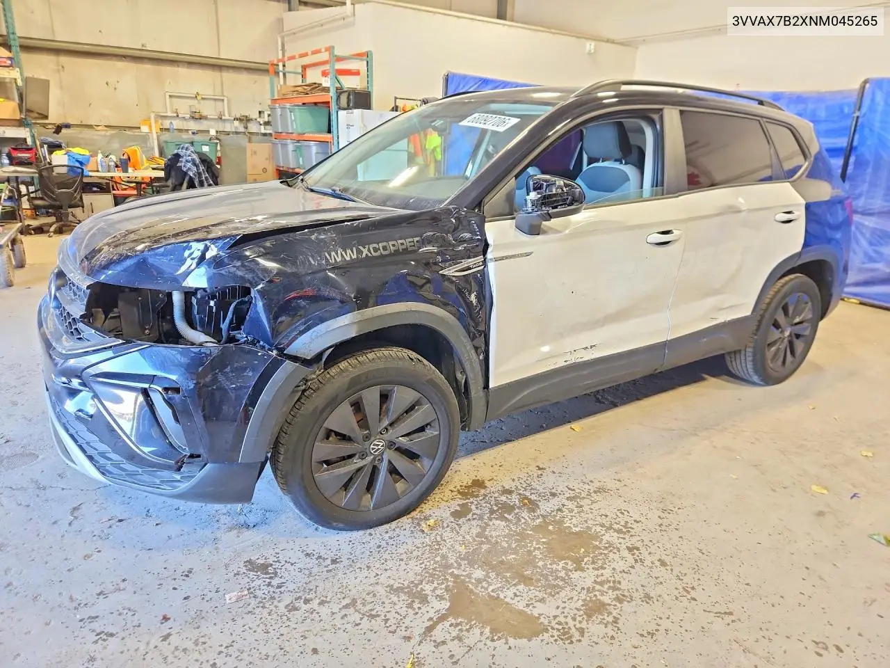 VOLKSWAGEN TAOS 2022, VIN 3VVAX7B2XNM045265