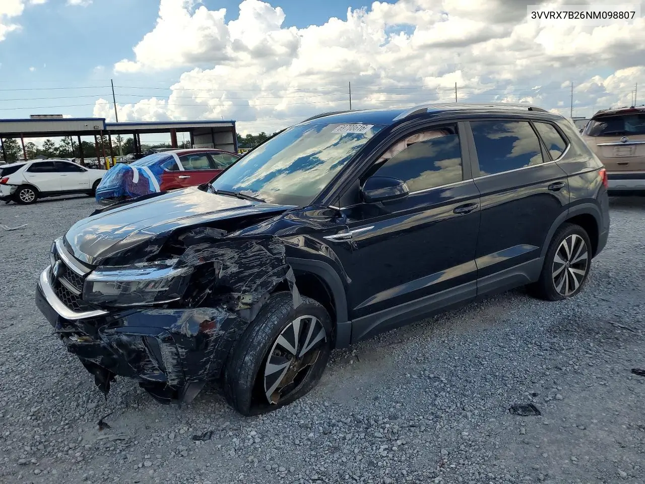 VOLKSWAGEN TAOS 2022, VIN 3VVRX7B26NM098807
