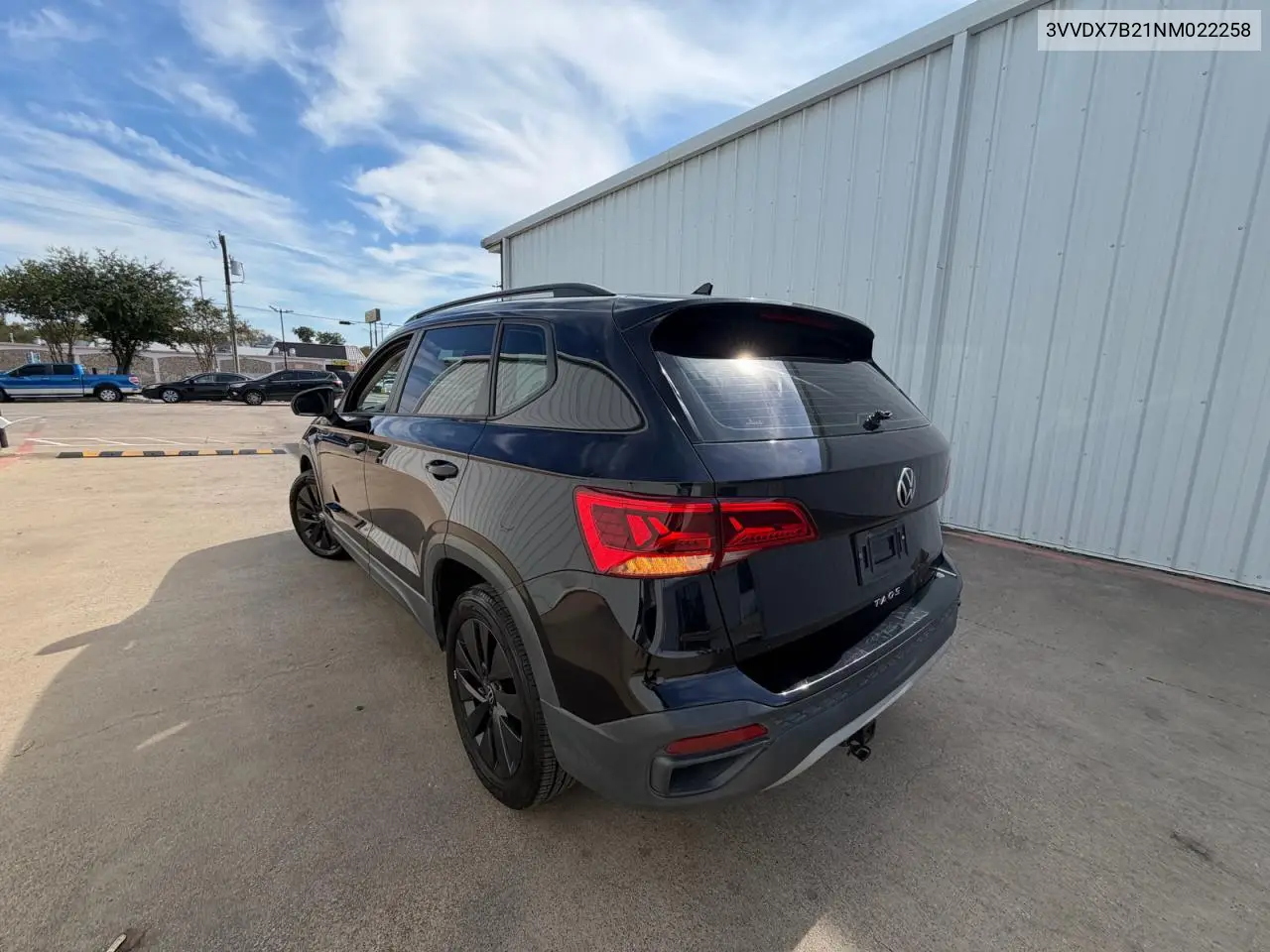 2022 VOLKSWAGEN TAOS VIN 3VVDX7B21NM022258 — фото 3