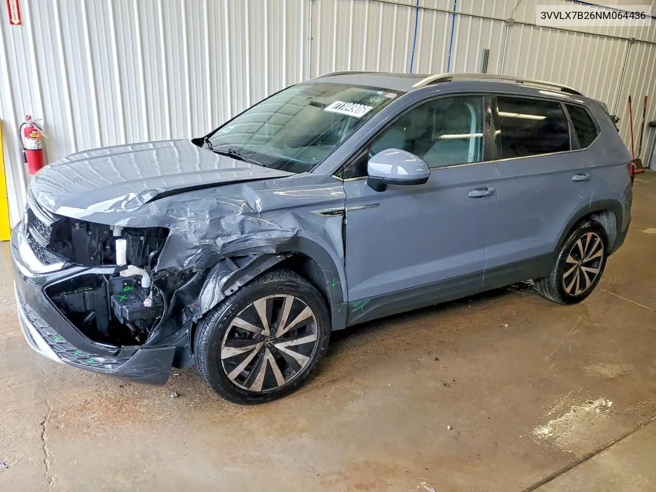 VOLKSWAGEN TAOS 2022, VIN 3VVLX7B26NM064436