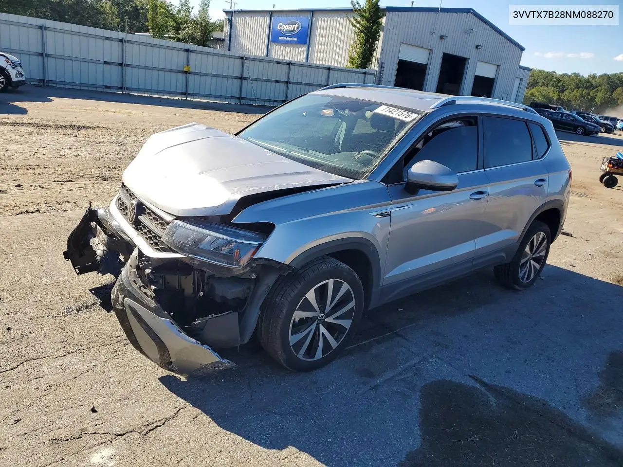 VOLKSWAGEN TAOS 2022, VIN 3VVTX7B28NM088270