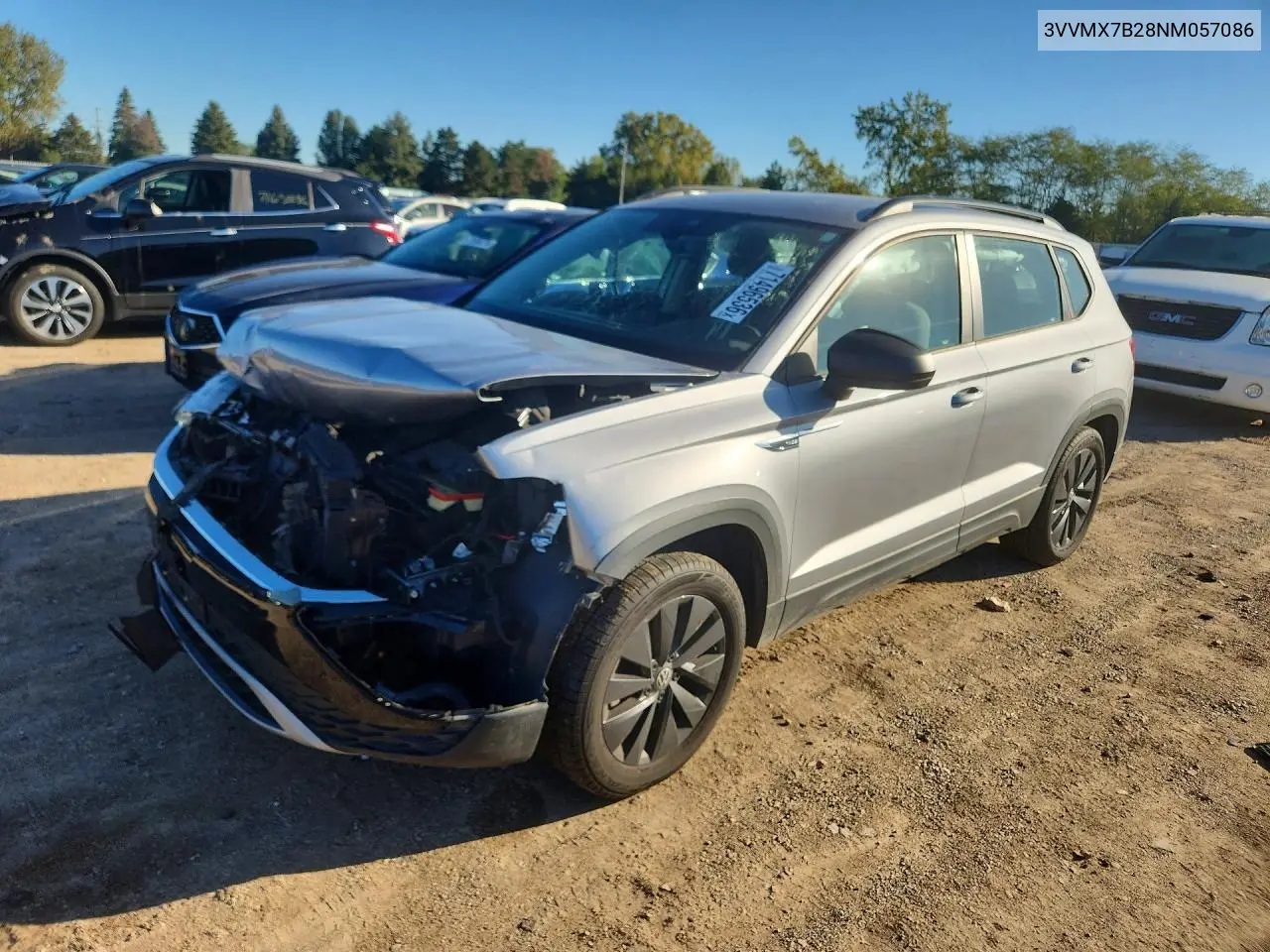 VOLKSWAGEN TAOS 2022, VIN 3VVMX7B28NM057086