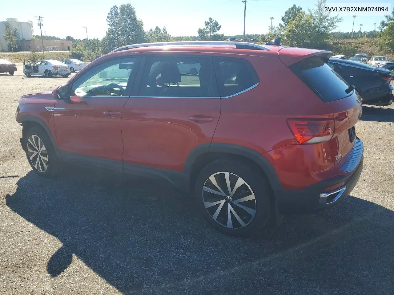 2022 VOLKSWAGEN TAOS VIN 3VVLX7B2XNM074094 — фото 2