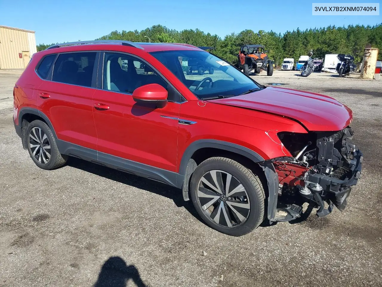 2022 VOLKSWAGEN TAOS VIN 3VVLX7B2XNM074094 — фото 4