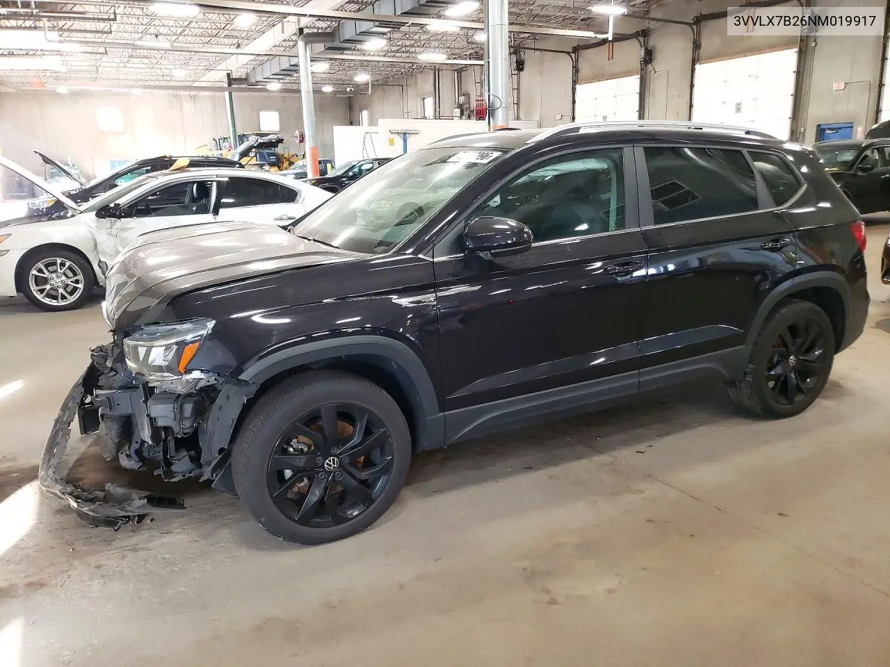 VOLKSWAGEN TAOS 2022, VIN 3VVLX7B26NM019917