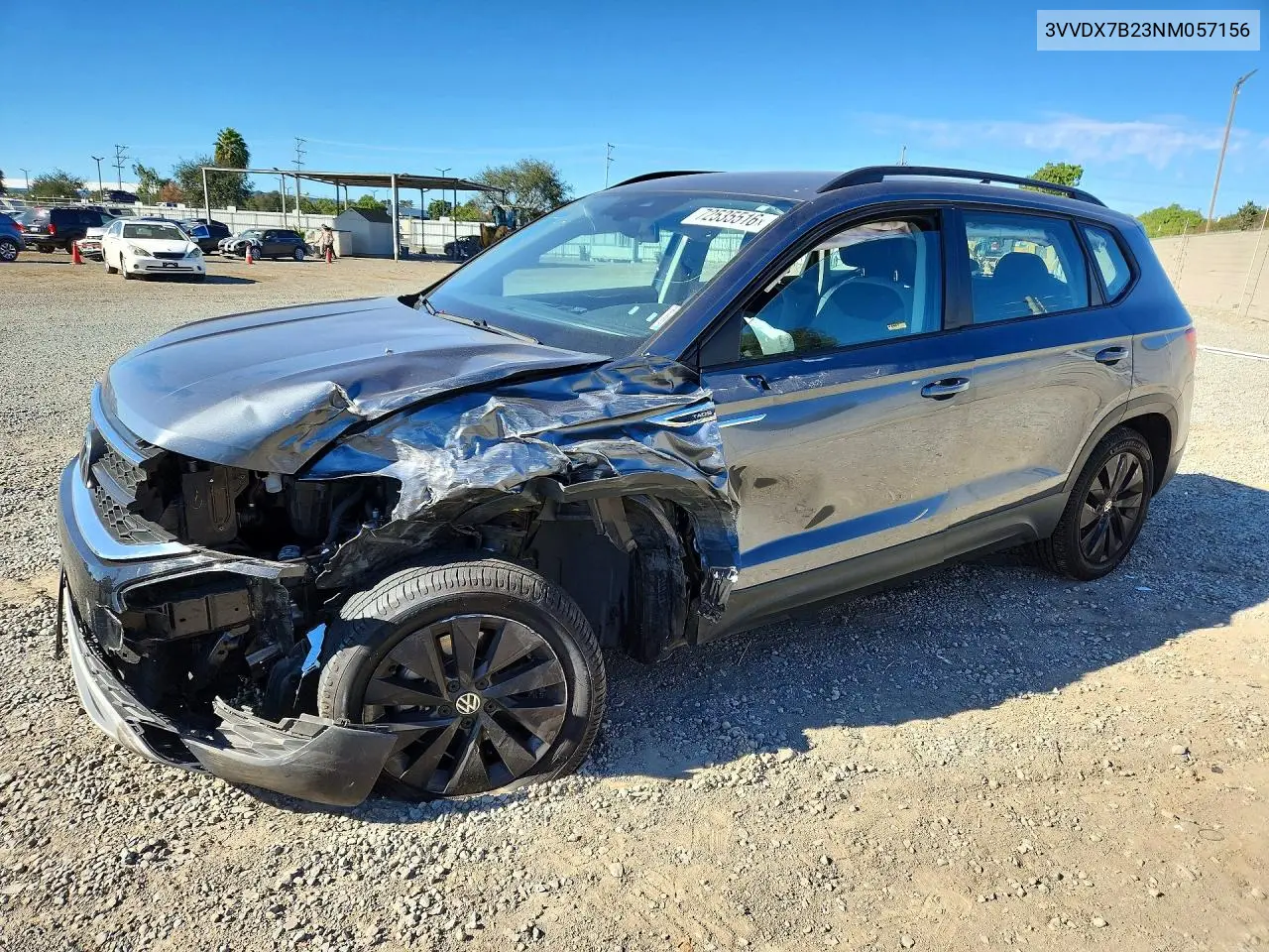 VOLKSWAGEN TAOS 2022, VIN 3VVDX7B23NM057156