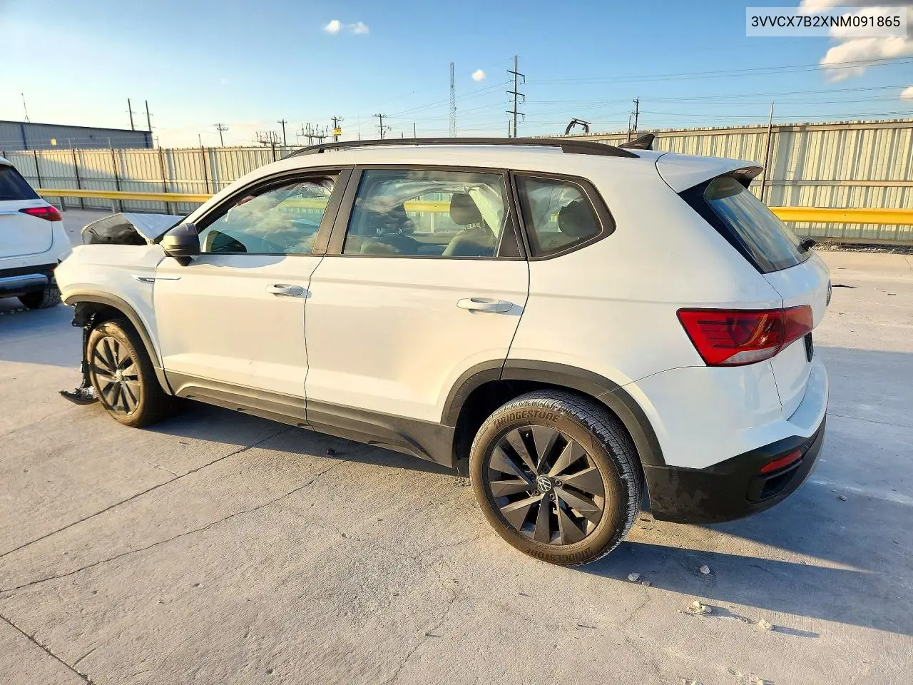 2022 VOLKSWAGEN TAOS VIN 3VVCX7B2XNM091865 — фото 2