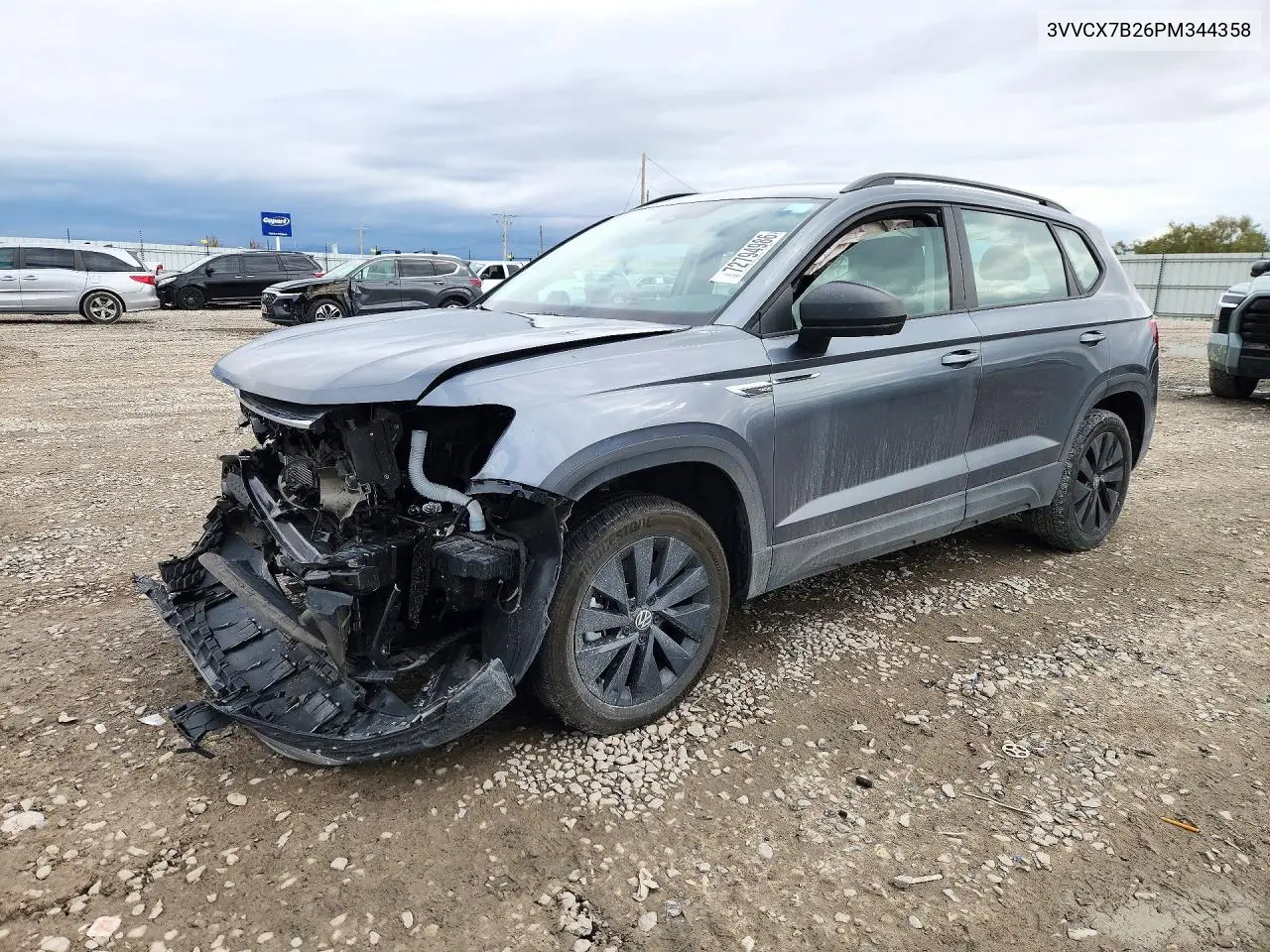 VOLKSWAGEN TAOS 2023, VIN 3VVCX7B26PM344358