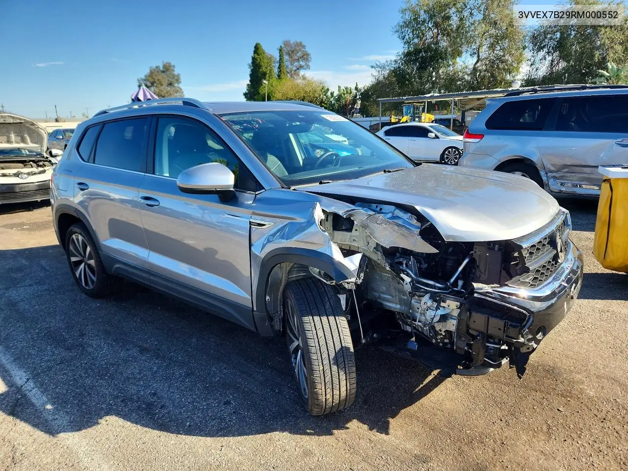 2024 VOLKSWAGEN TAOS VIN 3VVEX7B29RM000552 — фото 4