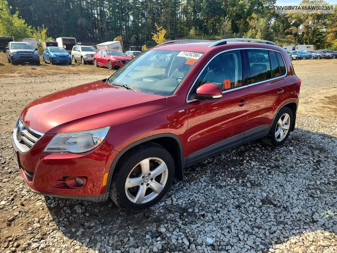 VOLKSWAGEN TIGUAN 2010, VIN WVGBV7AX6AW002361