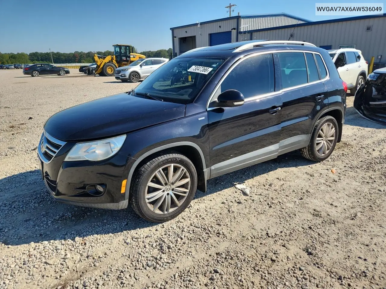 VOLKSWAGEN TIGUAN 2010, VIN WVGAV7AX6AW536049