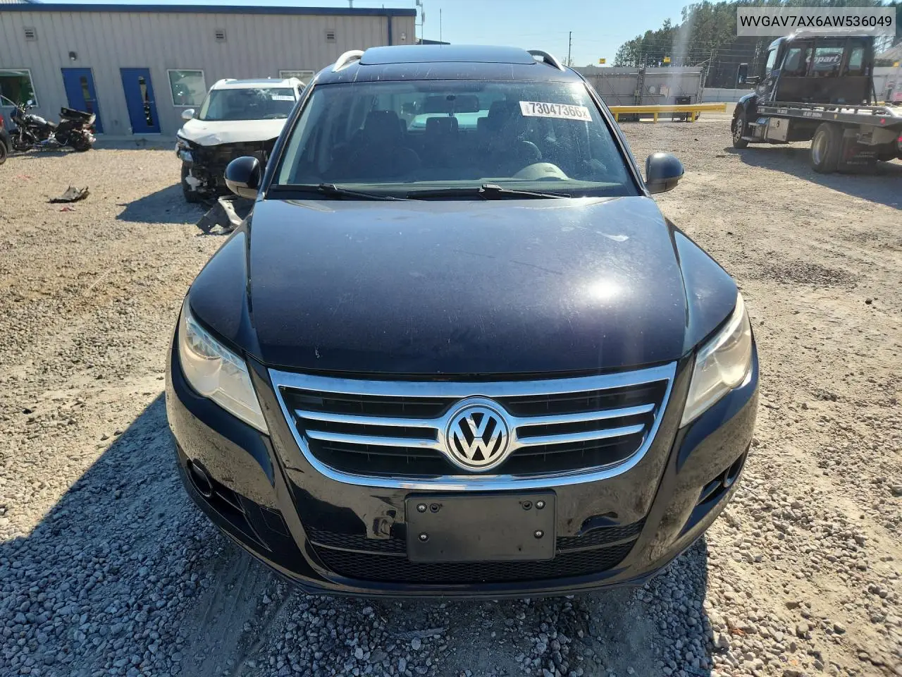 2010 VOLKSWAGEN TIGUAN VIN WVGAV7AX6AW536049 — фото 5