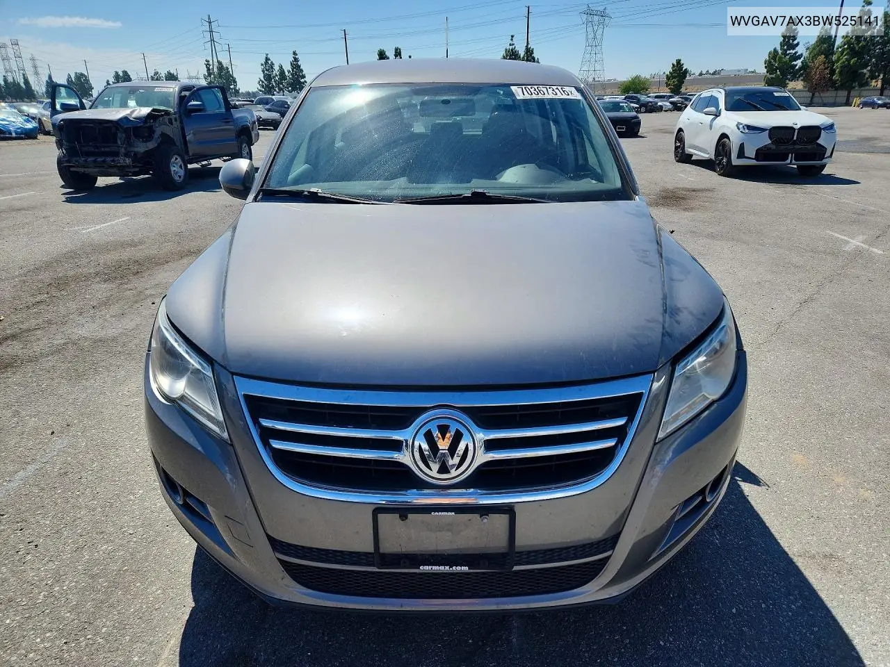 2011 VOLKSWAGEN TIGUAN VIN WVGAV7AX3BW525141 — фото 5