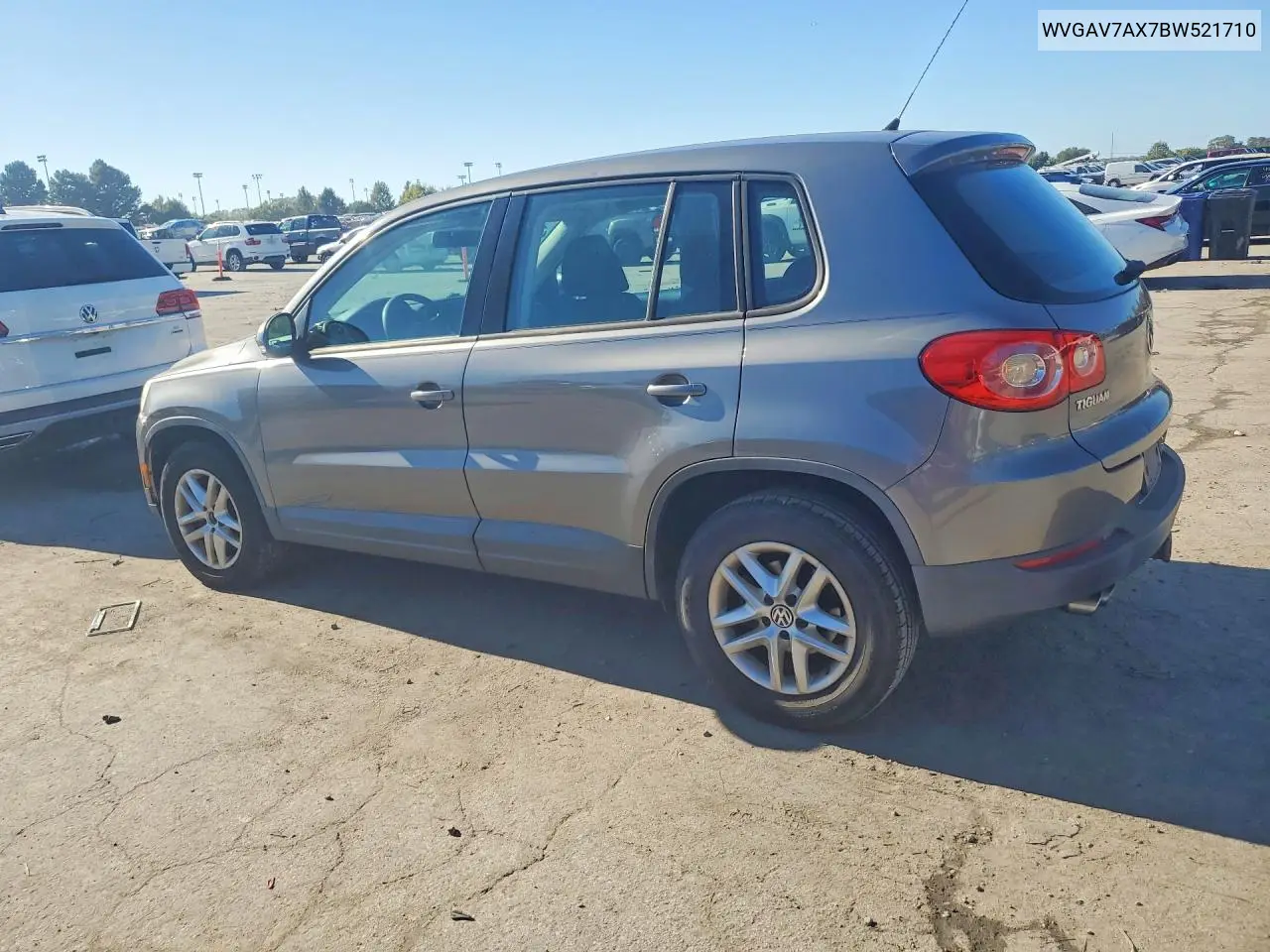 2011 VOLKSWAGEN TIGUAN VIN WVGAV7AX7BW521710 — фото 2