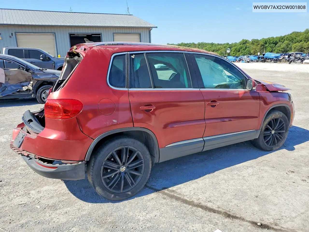 2012 VOLKSWAGEN TIGUAN VIN WVGBV7AX2CW001808 — фото 3
