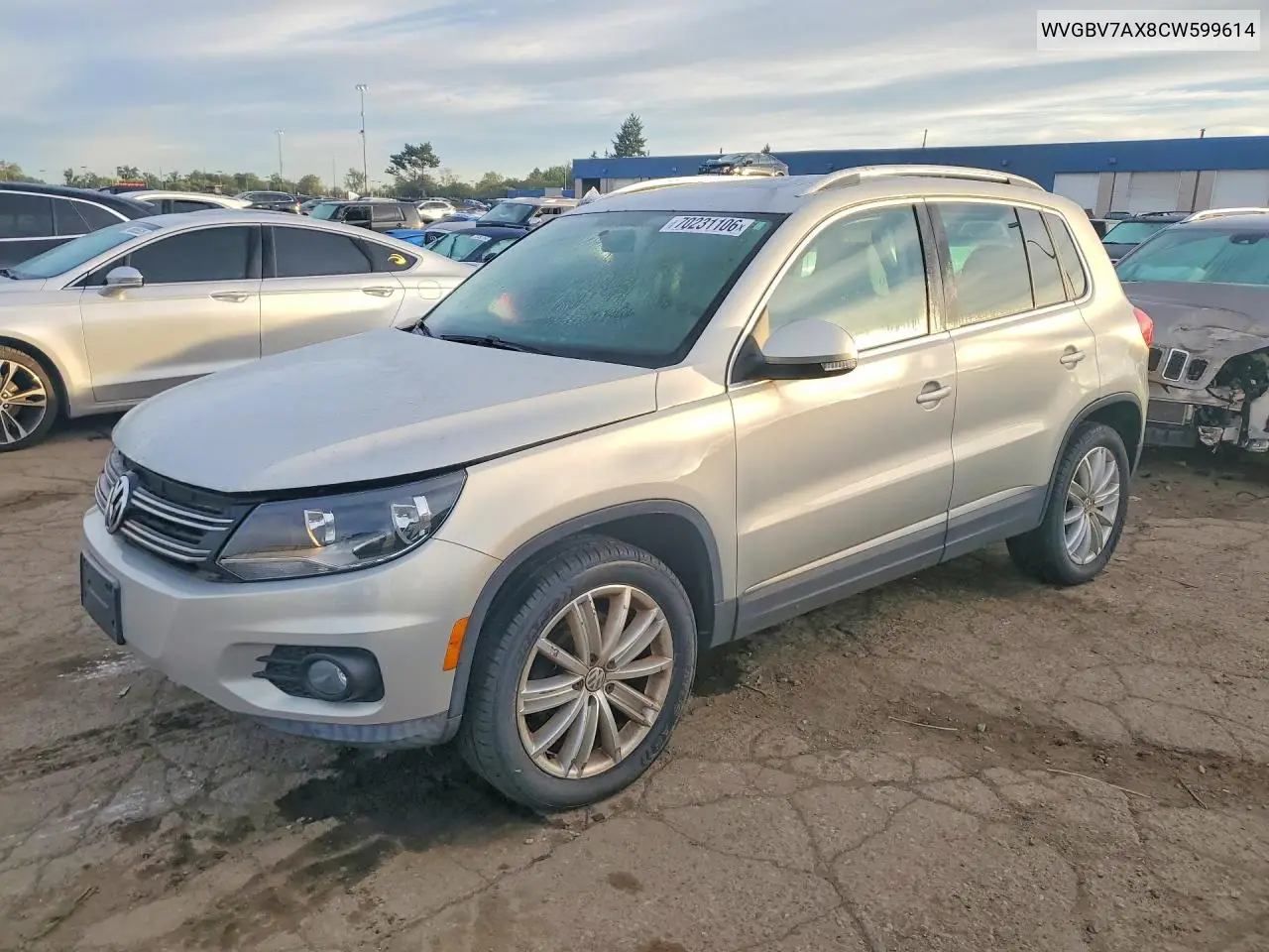 VOLKSWAGEN TIGUAN 2012, VIN WVGBV7AX8CW599614