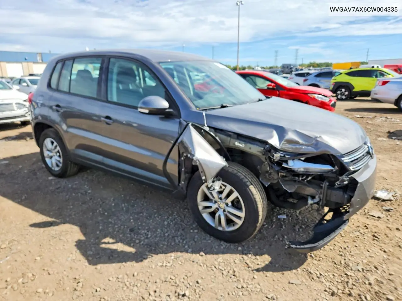 2012 VOLKSWAGEN TIGUAN VIN WVGAV7AX6CW004335 — фото 4