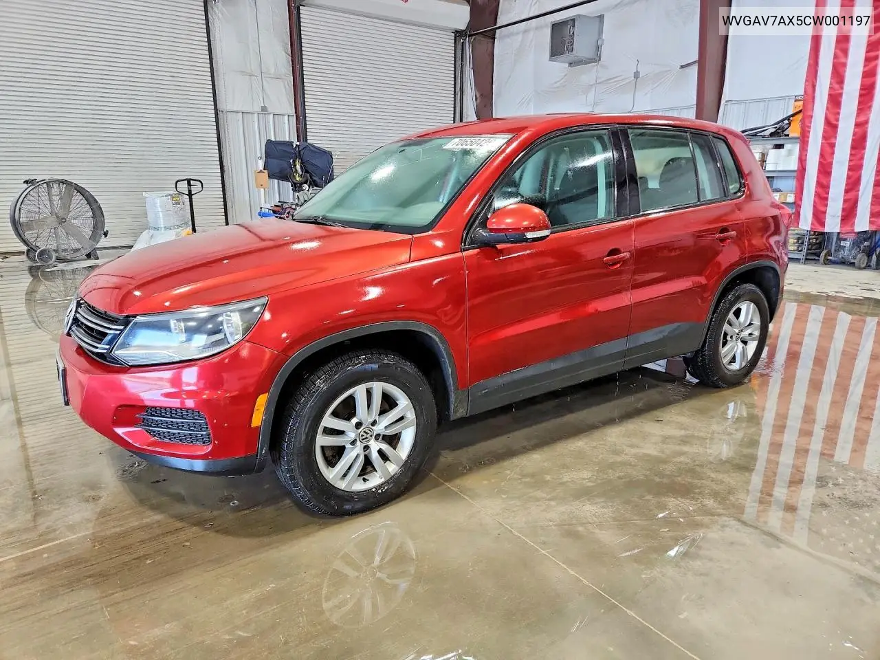 VOLKSWAGEN TIGUAN 2012, VIN WVGAV7AX5CW001197