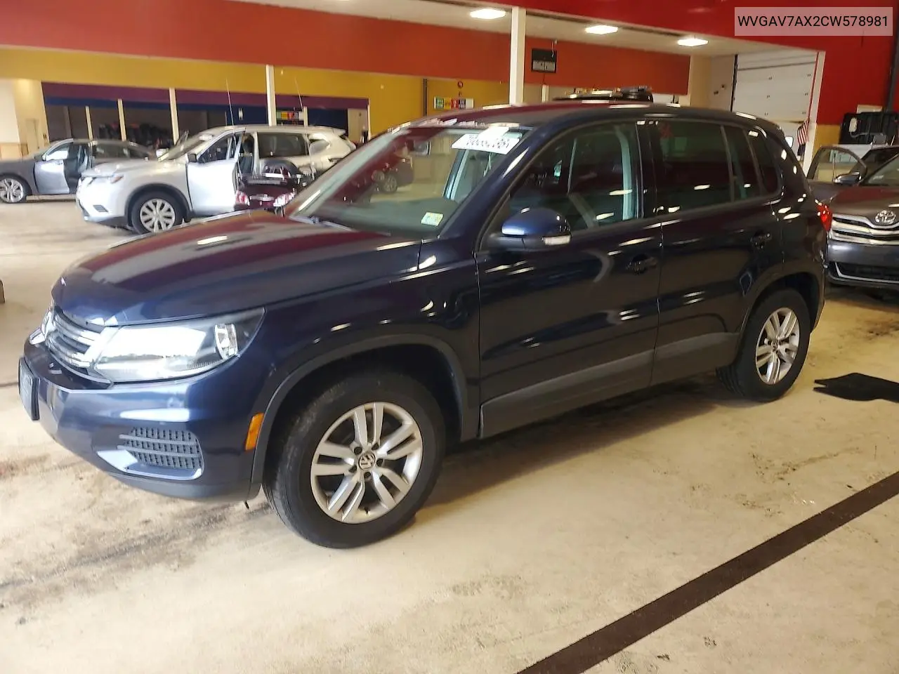VOLKSWAGEN TIGUAN 2012, VIN WVGAV7AX2CW578981