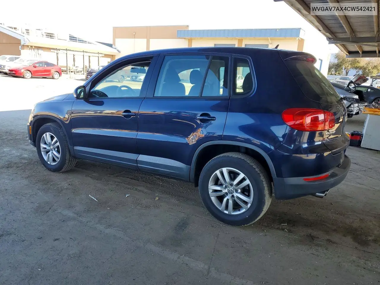 2012 VOLKSWAGEN TIGUAN VIN WVGAV7AX4CW542421 — фото 2