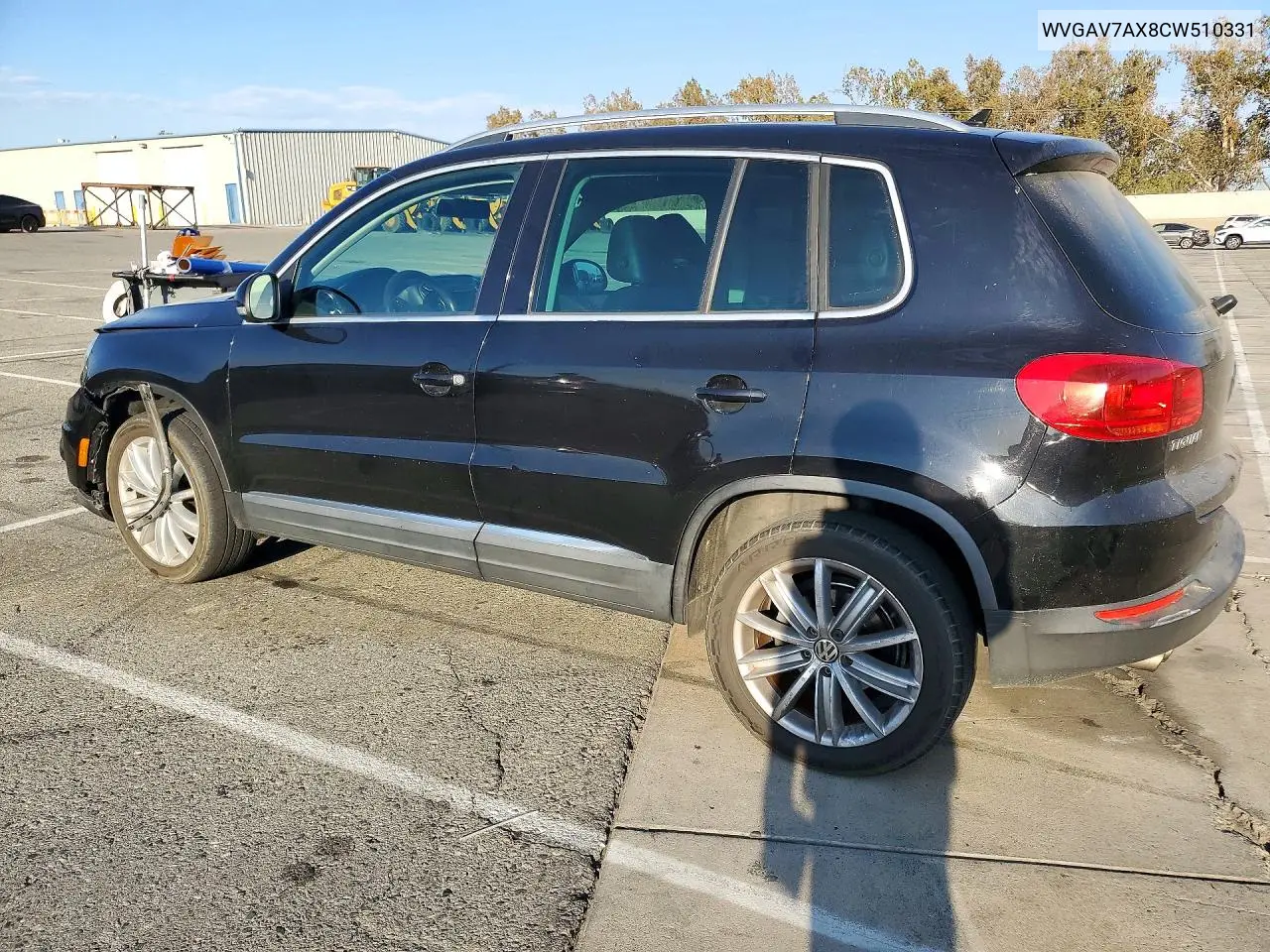 2012 VOLKSWAGEN TIGUAN VIN WVGAV7AX8CW510331 — фото 2