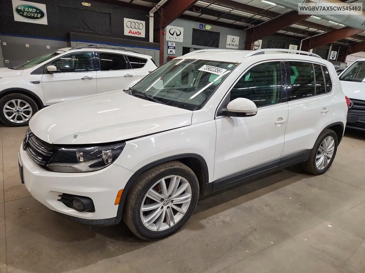 VOLKSWAGEN TIGUAN 2012, VIN WVGBV7AX5CW545462