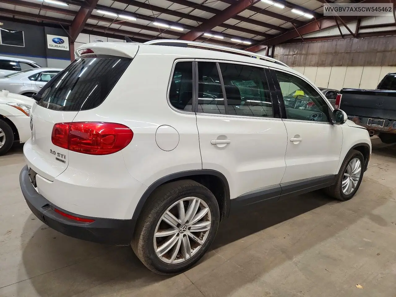 2012 VOLKSWAGEN TIGUAN VIN WVGBV7AX5CW545462 — фото 3