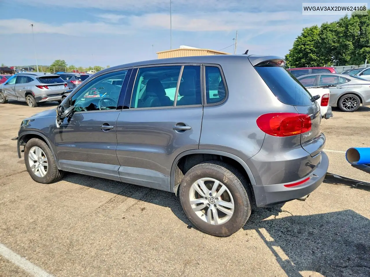 2013 VOLKSWAGEN TIGUAN VIN WVGAV3AX2DW624108 — фото 2
