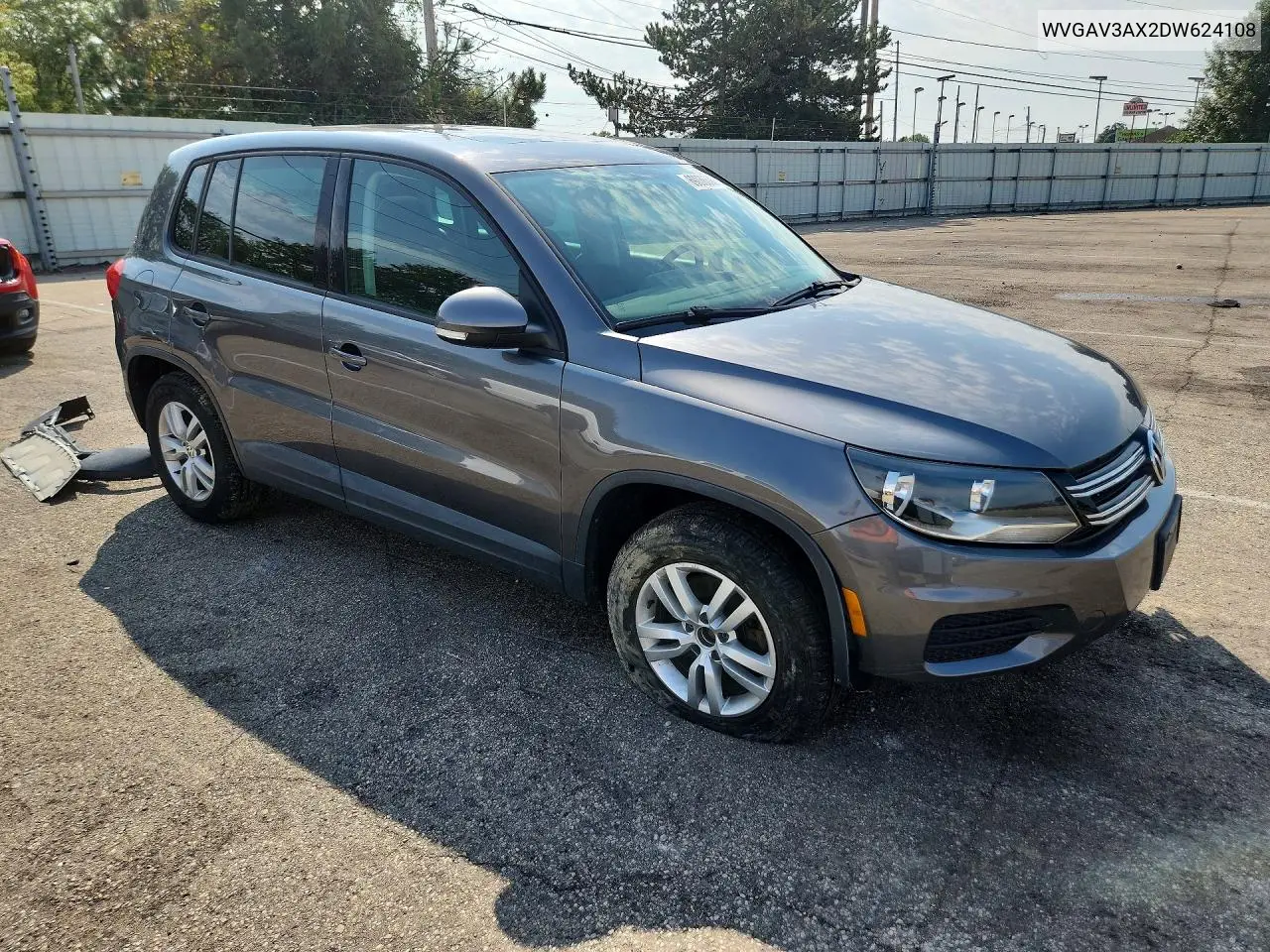 2013 VOLKSWAGEN TIGUAN VIN WVGAV3AX2DW624108 — фото 4