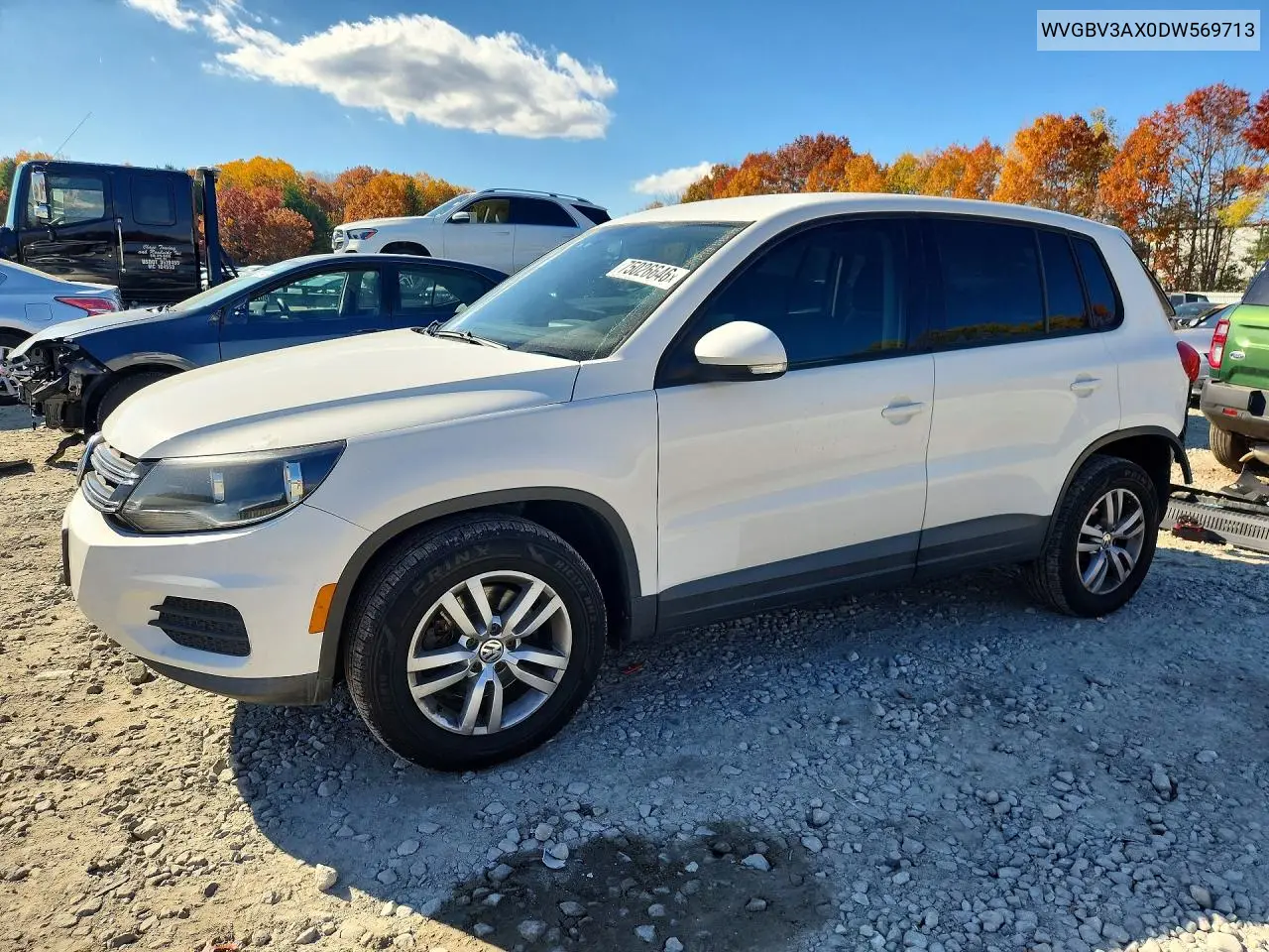 VOLKSWAGEN TIGUAN 2013, VIN WVGBV3AX0DW569713