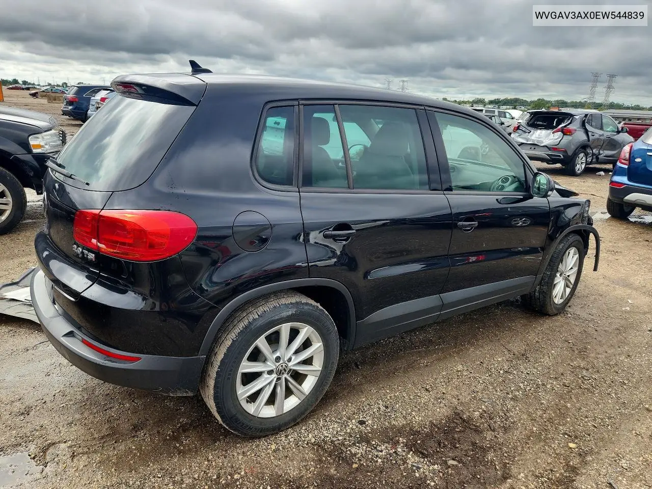 2014 VOLKSWAGEN TIGUAN VIN WVGAV3AX0EW544839 — фото 3