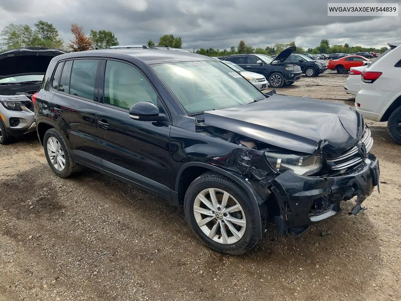 2014 VOLKSWAGEN TIGUAN VIN WVGAV3AX0EW544839 — фото 4