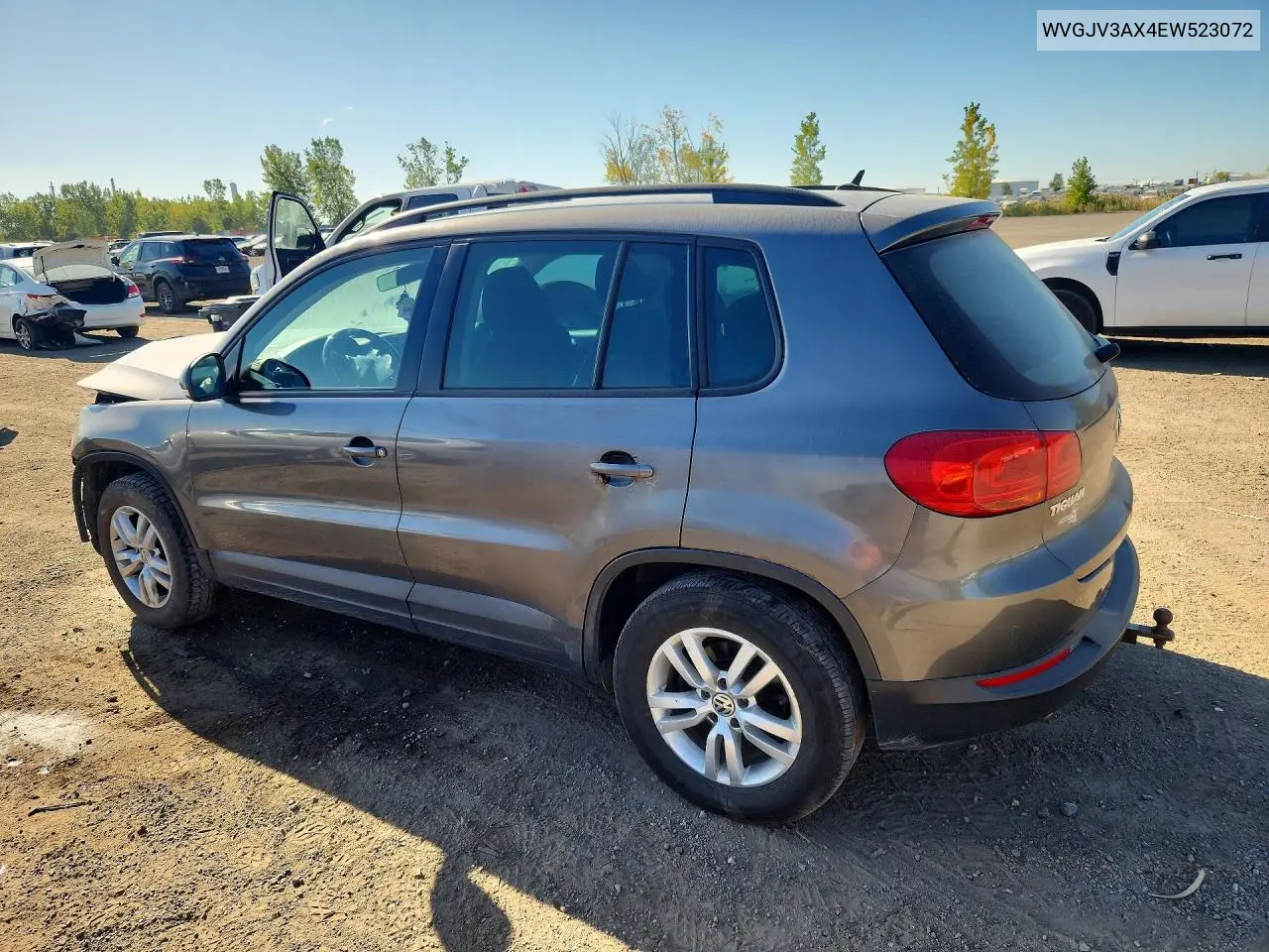 2014 VOLKSWAGEN TIGUAN VIN WVGJV3AX4EW523072 — фото 2