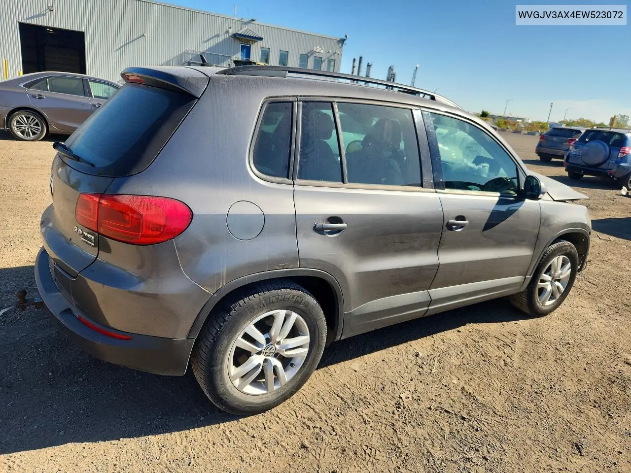2014 VOLKSWAGEN TIGUAN VIN WVGJV3AX4EW523072 — фото 3