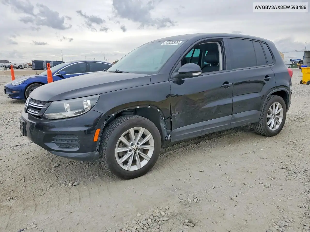 VOLKSWAGEN TIGUAN 2014, VIN WVGBV3AX8EW598488