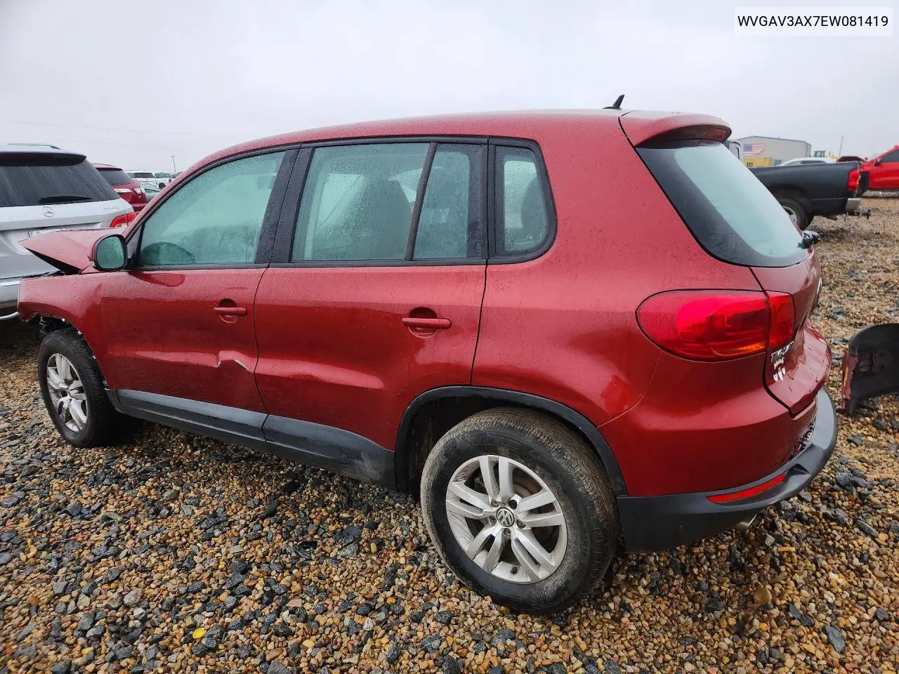 2014 VOLKSWAGEN TIGUAN VIN WVGAV3AX7EW081419 — фото 2
