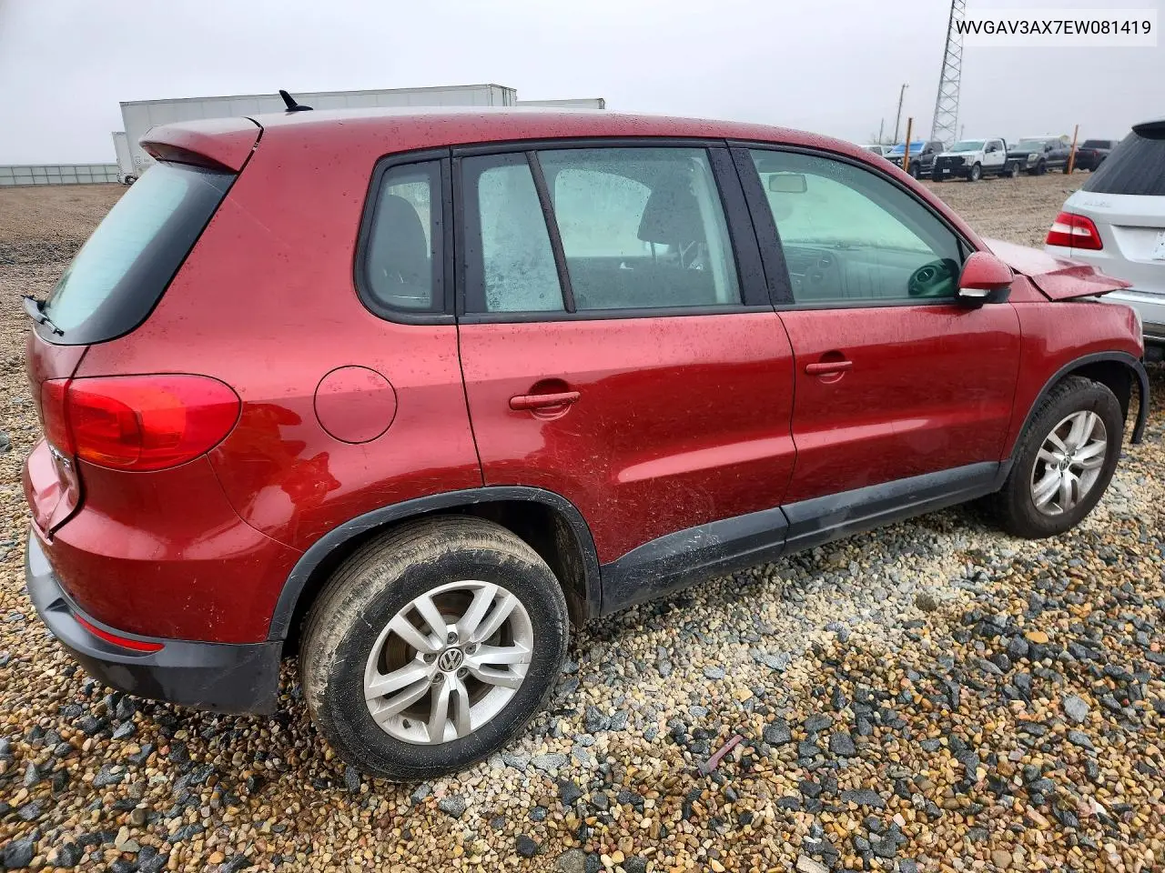 2014 VOLKSWAGEN TIGUAN VIN WVGAV3AX7EW081419 — фото 3