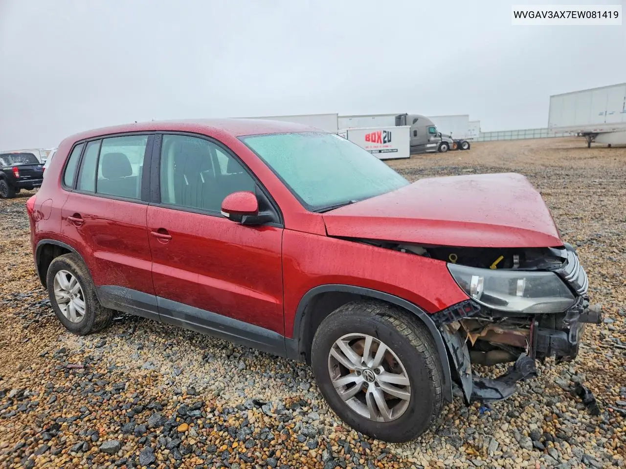 2014 VOLKSWAGEN TIGUAN VIN WVGAV3AX7EW081419 — фото 4