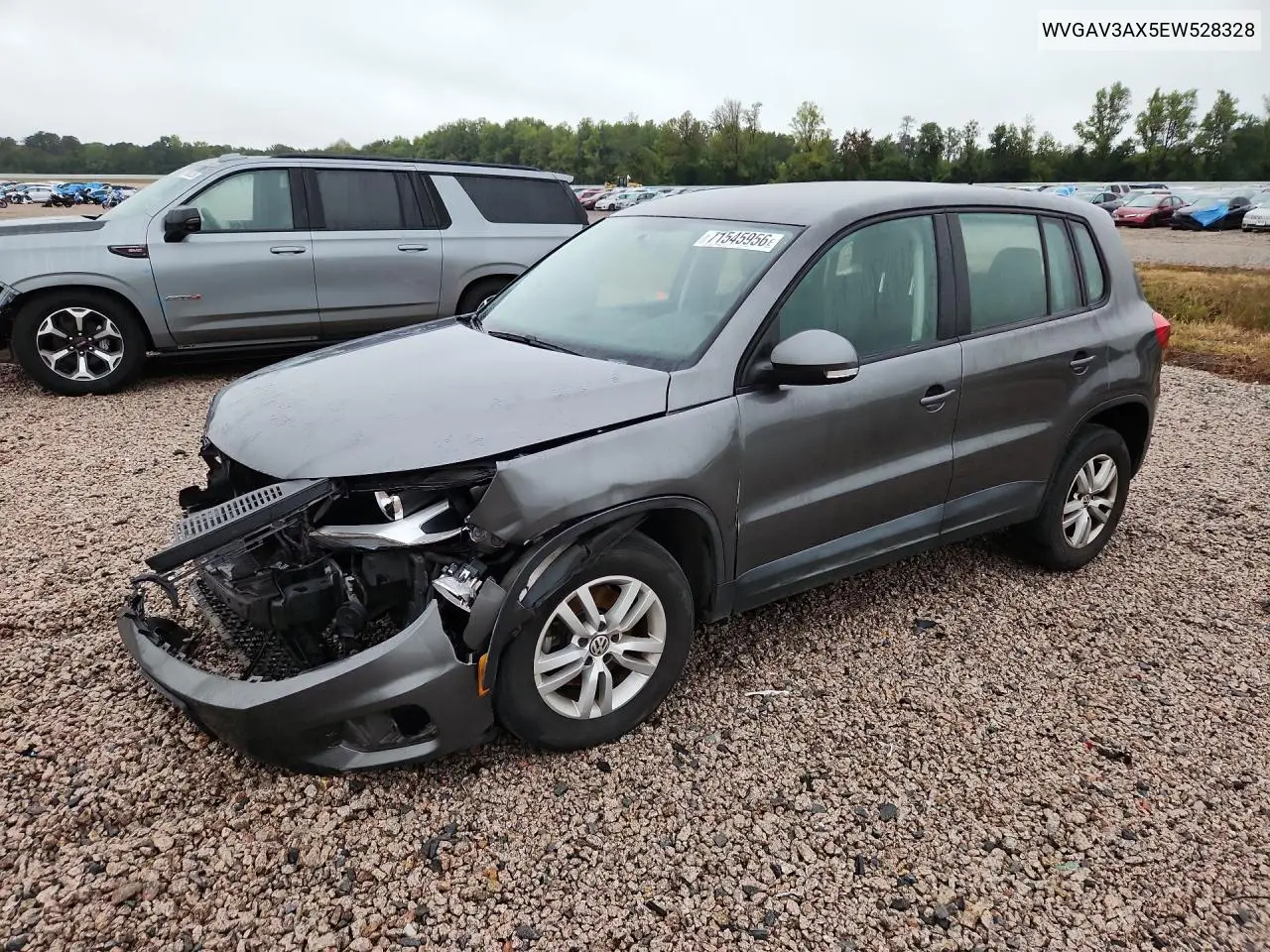 VOLKSWAGEN TIGUAN 2014, VIN WVGAV3AX5EW528328