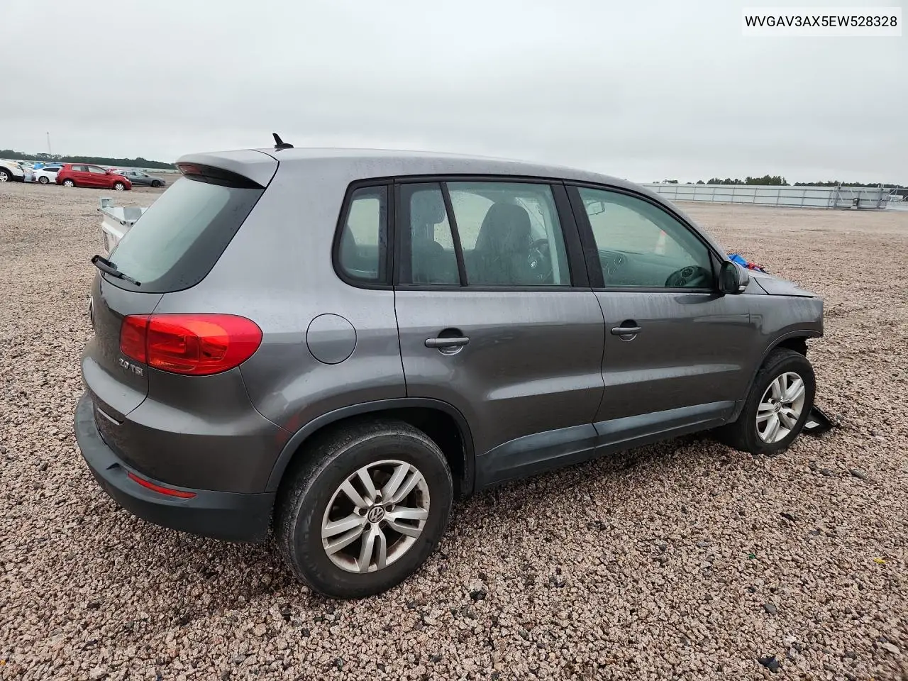 2014 VOLKSWAGEN TIGUAN VIN WVGAV3AX5EW528328 — фото 3