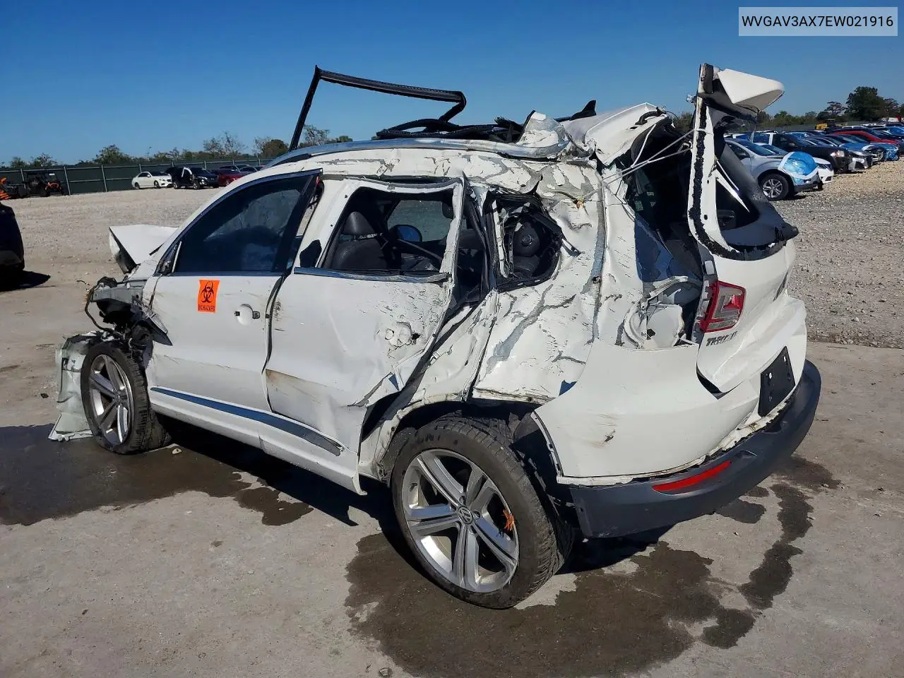 2014 VOLKSWAGEN TIGUAN VIN WVGAV3AX7EW021916 — фото 2