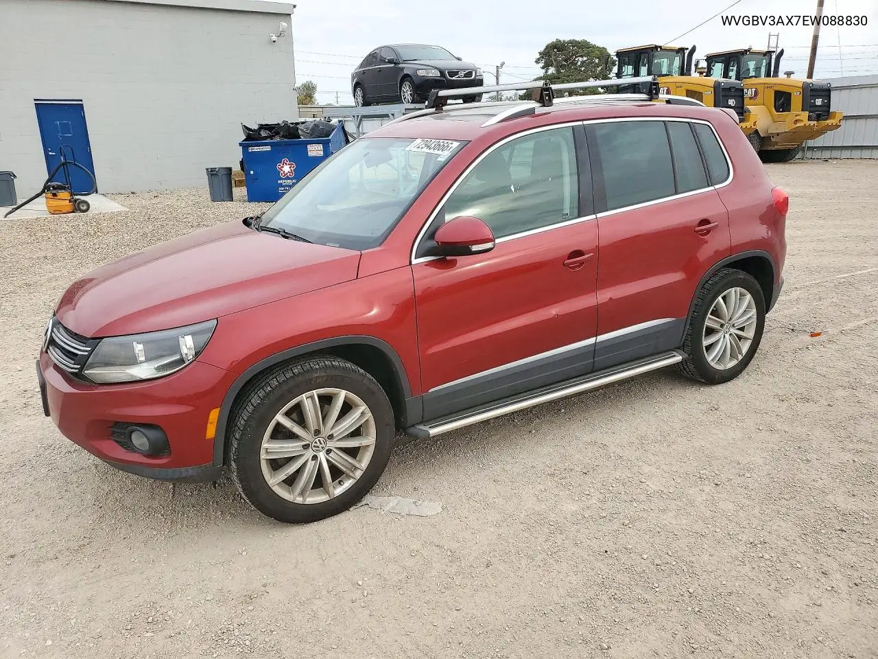 VOLKSWAGEN TIGUAN 2014, VIN WVGBV3AX7EW088830