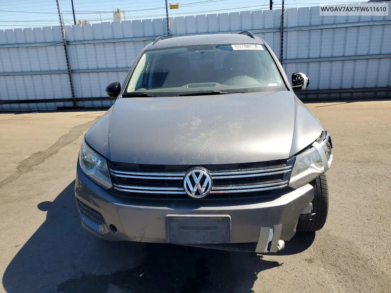 2015 VOLKSWAGEN TIGUAN VIN WVGAV7AX7FW611610 — фото 5