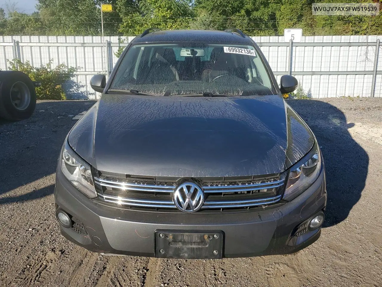 2015 VOLKSWAGEN TIGUAN VIN WVGJV7AX5FW519539 — фото 5