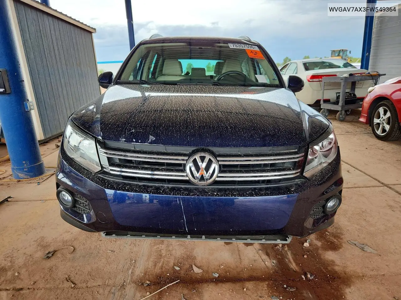 2015 VOLKSWAGEN TIGUAN VIN WVGAV7AX3FW549364 — фото 5